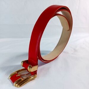 Worthington Top Grain Red Leather Belt